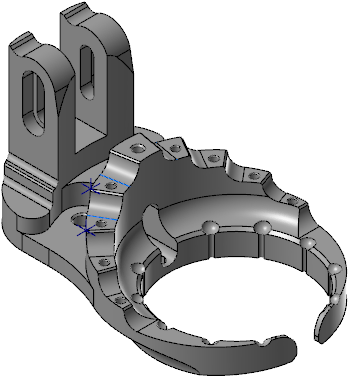 Syntyvä työstörata.