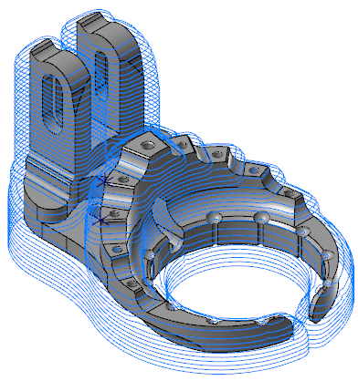 Syntyvä työstörata.