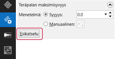 Esikatselu painike.